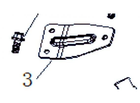 Zadní držák svetla