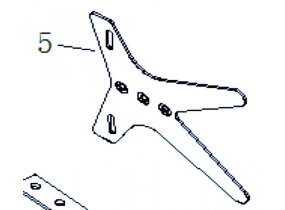 Zadní držák SPZ  Torino ZZ