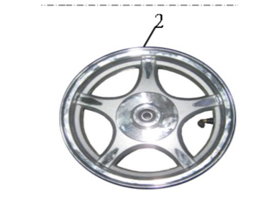 Prední ráfek kola hliníkový Rome