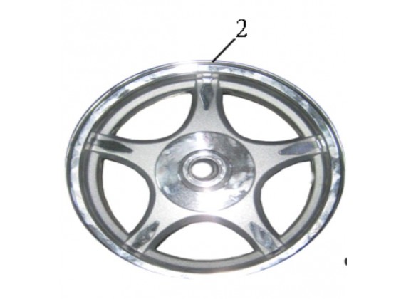 Zadní ráfek kola hliníkový