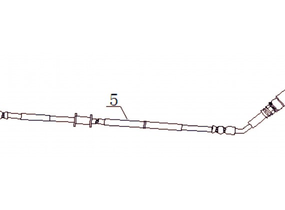 Tlaková hadice zadní brzdy