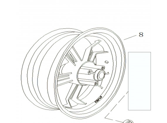 Prední ráfek kola MT2.50×12 Torino ZZ