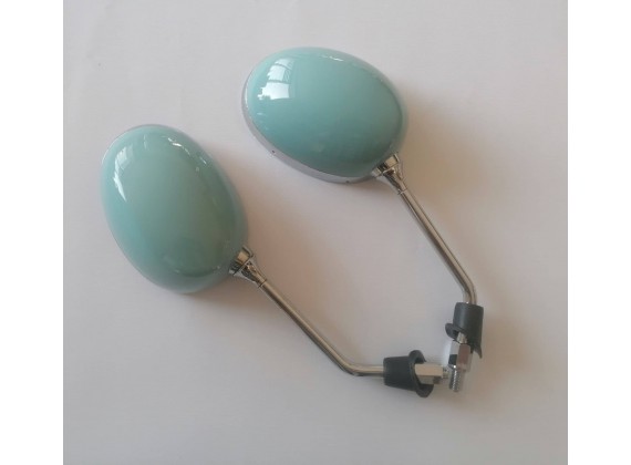 Zrcátka Cappucino modrá pár