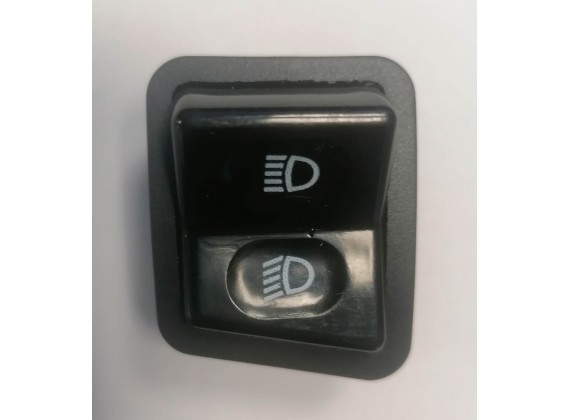 Prepínac svetel do krytu rídítek skutru + svetelná houkacka