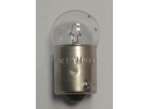 Žárovka blinkru jednovláknová , cirá 12V 10W R10W BA15s