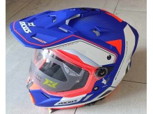 Enduro helma AXXIS WOLF DS roadrunner C7 matná modrá L