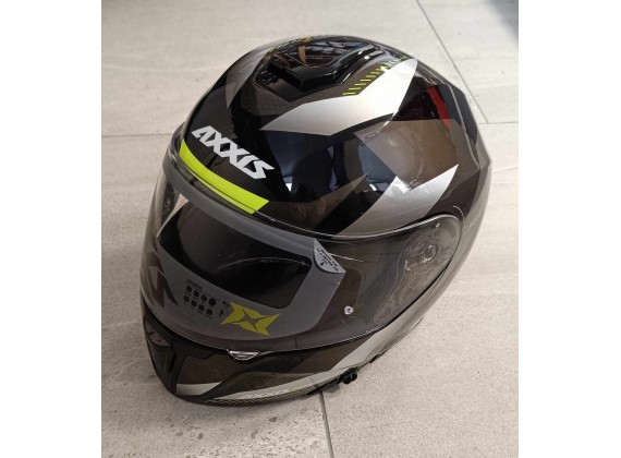 Výklopná helma AXXIS GECKO SV ABS shield b2 lesklá šedá M