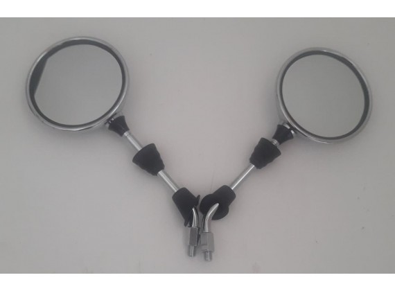 Zrcátka chromová Cappucino sada