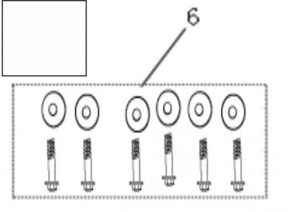 Šrouby pro upevnení sedadla