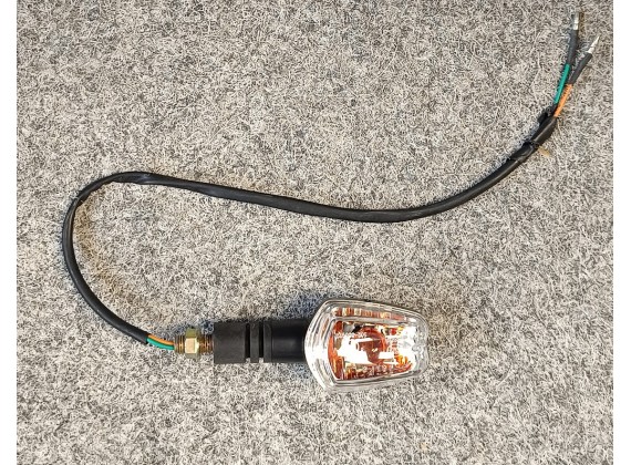 Pravy zadni blinkr Porto 12V/R10W M10 /bile sklo/or.zarovka