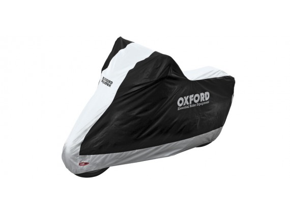 PLACHTA NA MOTORKU AQUATEX, OXFORD (CERNÁ/STRÍBRNÁ), vel M
