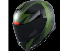 Výklopná helma AXXIS GECKO SV ABS shield f6 matná zelená S