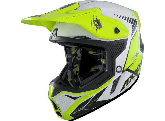  Motokrosová helma AXXIS WOLF ABS star track a3 lesklá fluor žlutá M