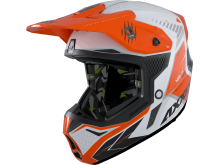Motokrosová helma AXXIS WOLF ABS star track a4 lesklá fluor oranžová L